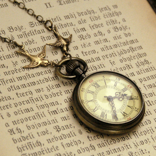 Pocket Watch Time Piece Necklace