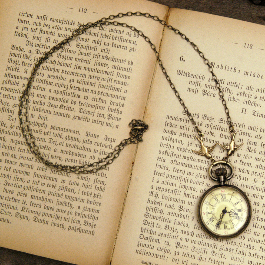 Pocket Watch Time Piece Necklace