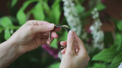 Lily of the Valley Cuff Bracelet in Vintage Style