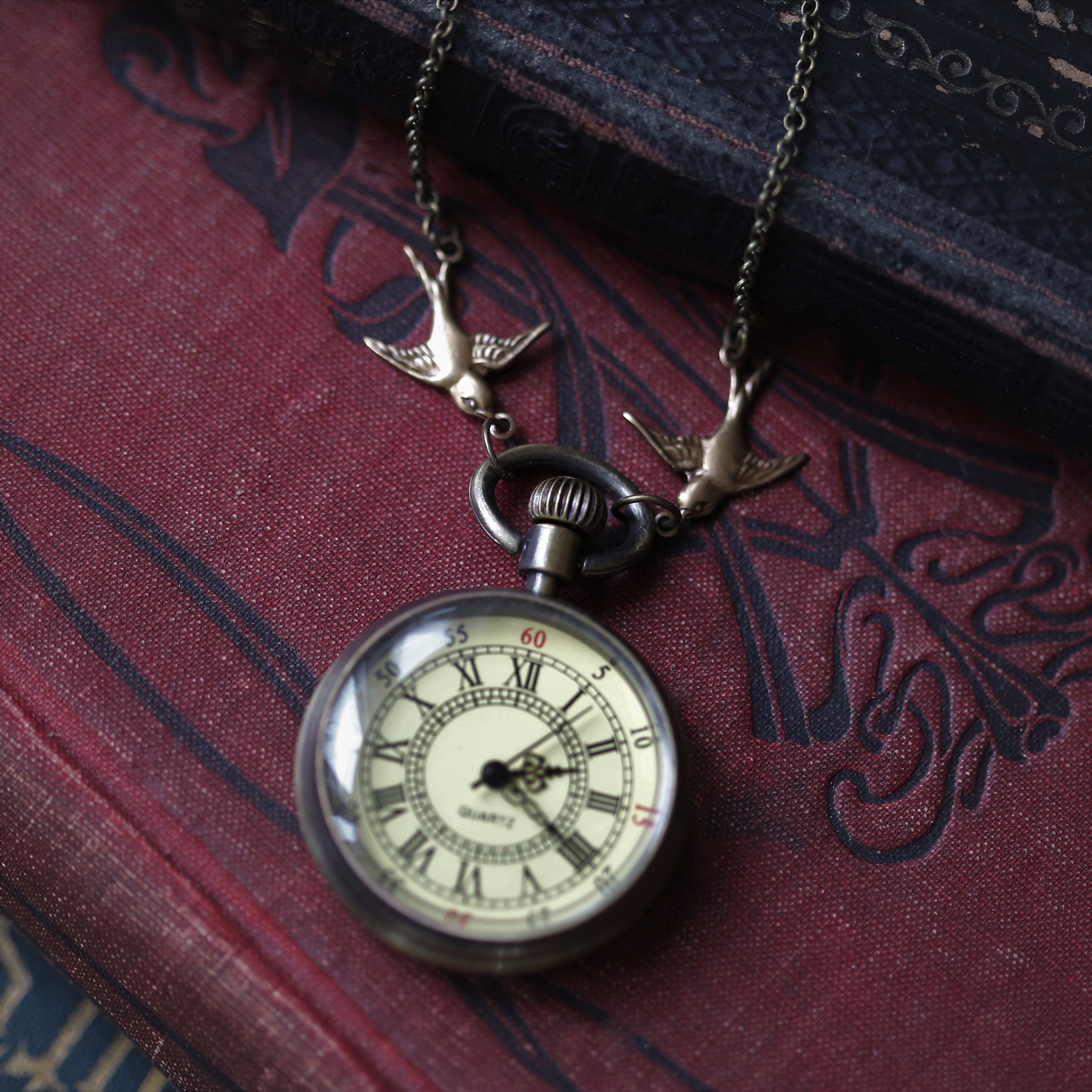 Pocket Watch Time Piece Necklace