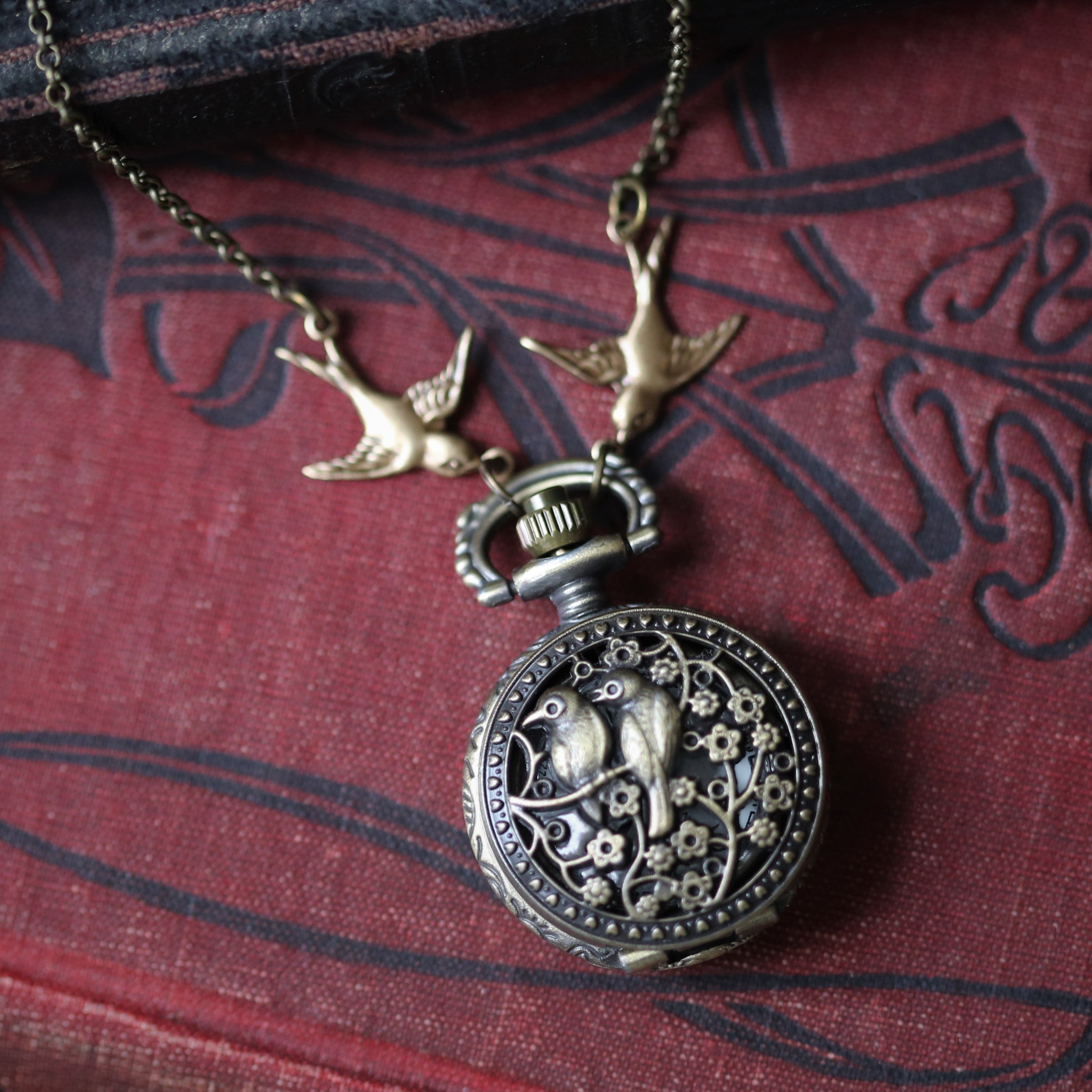 Birds and Bees Watch Necklace