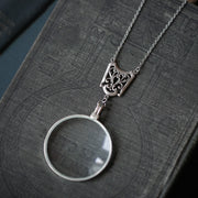 Silver Victorian Monocle Necklace