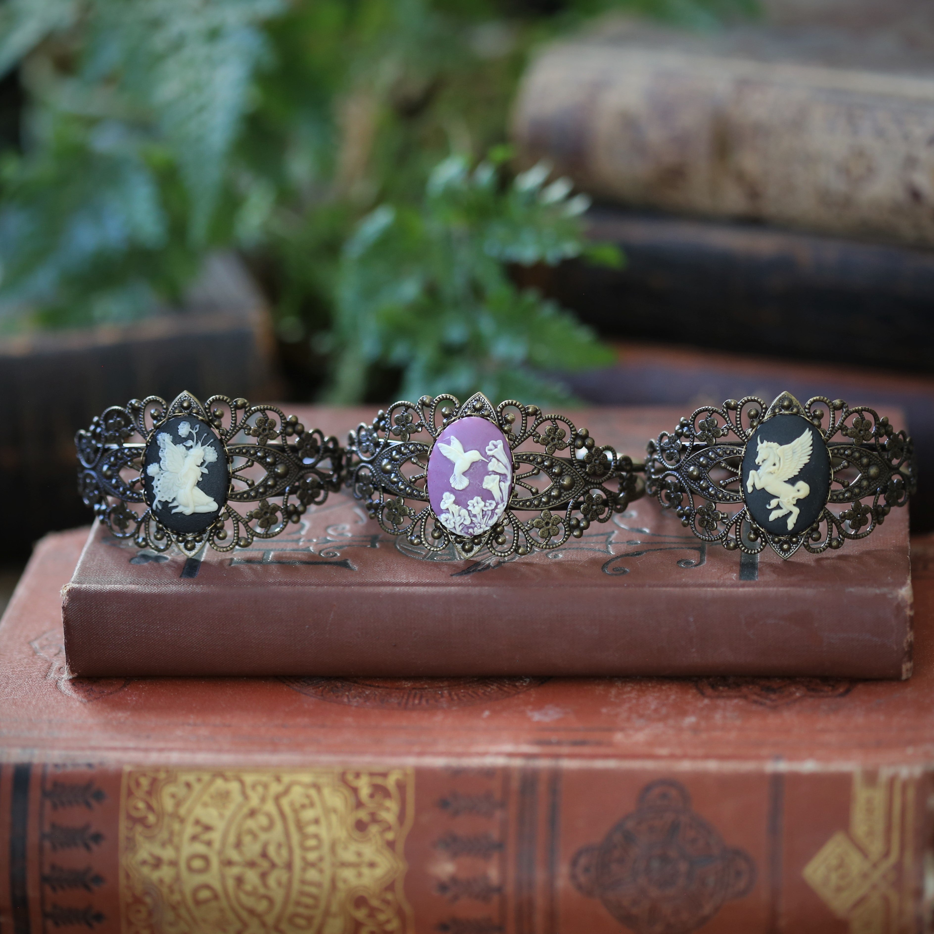 Mythical Cameo Bracelet Cuffs