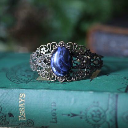 Blue Stone Cuff Bracelet