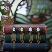 Lady Cameo Brass Filigree Bookmarks