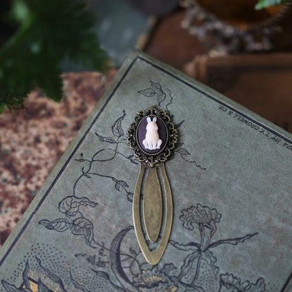 Cameo Filigree Brass Bookmark