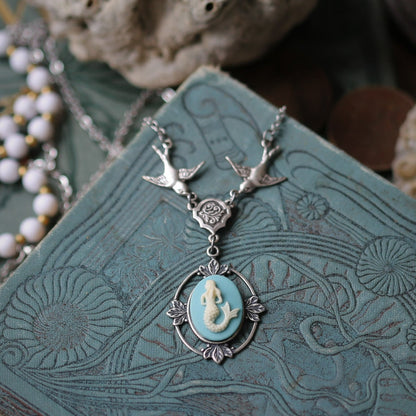 Mermaid Cameo Necklace