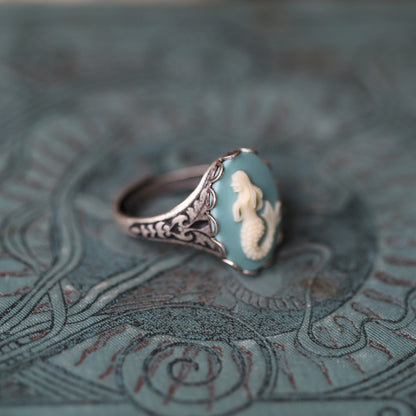 Mermaid Cameo Ring