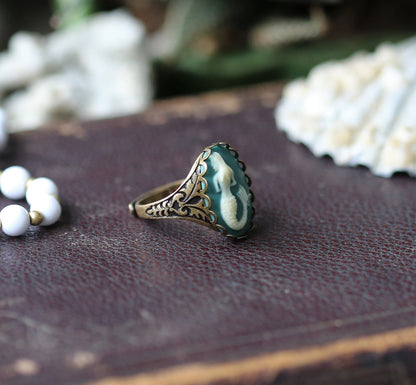 Mermaid Cameo Ring