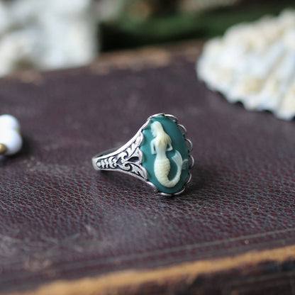 Mermaid Cameo Ring