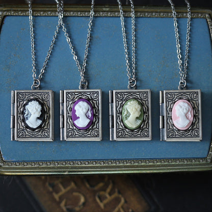 Lady Cameo Book Locket