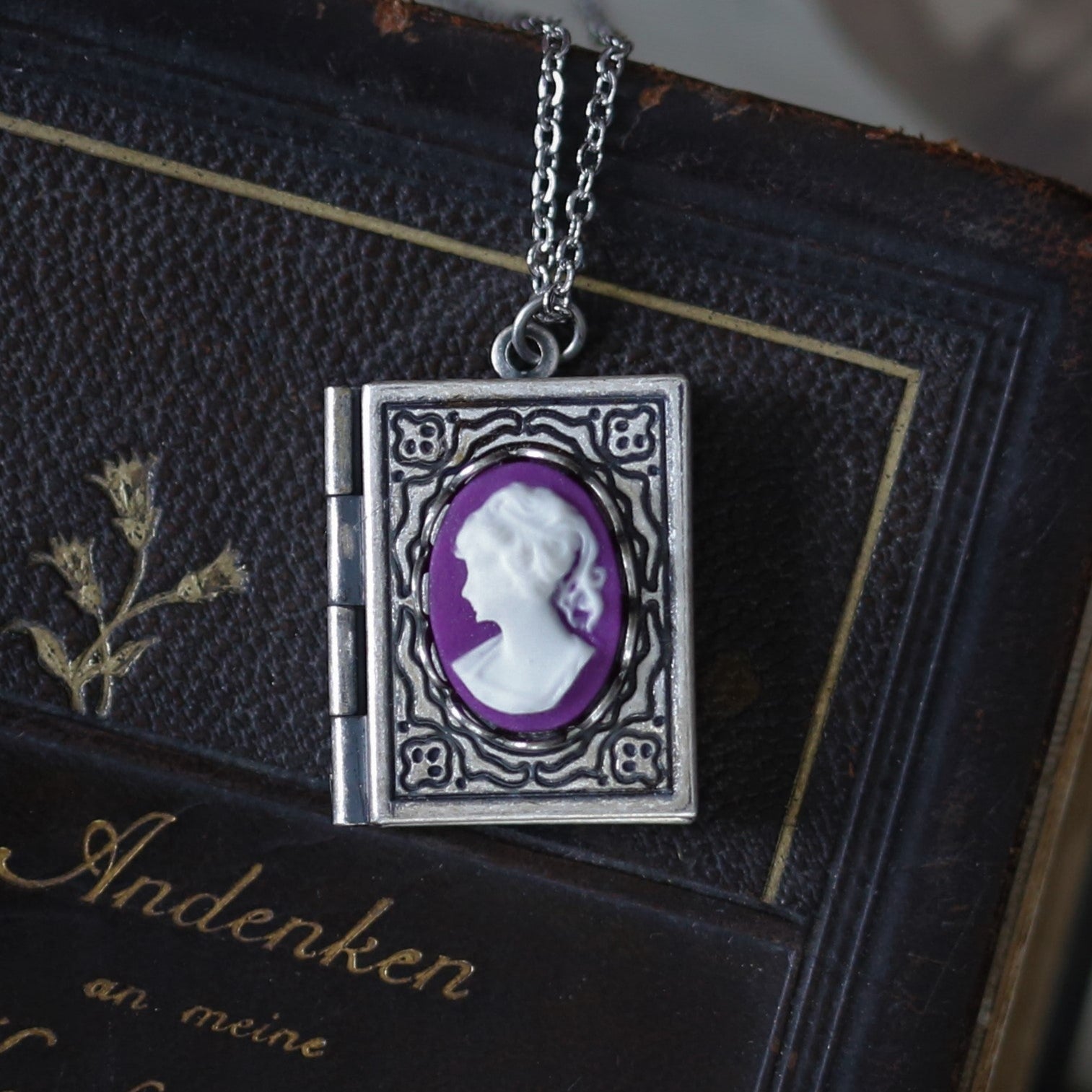 Lady Cameo Book Locket