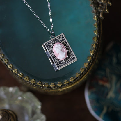 Lady Cameo Book Locket