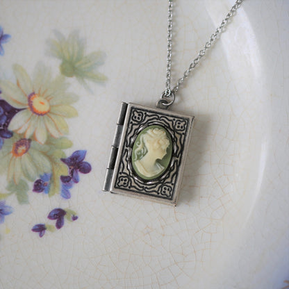 Lady Cameo Book Locket