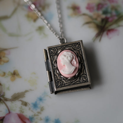 Lady Cameo Book Locket