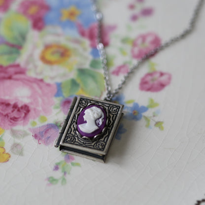 Lady Cameo Book Locket