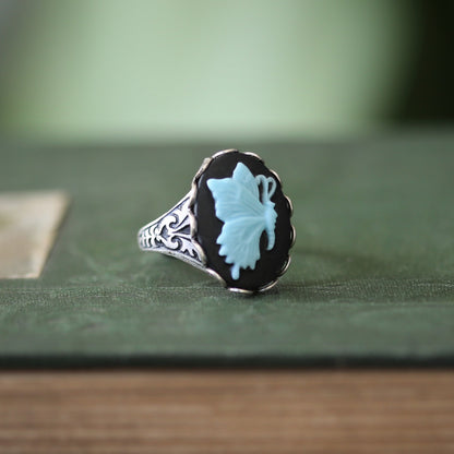 Butterfly Cameo Ring