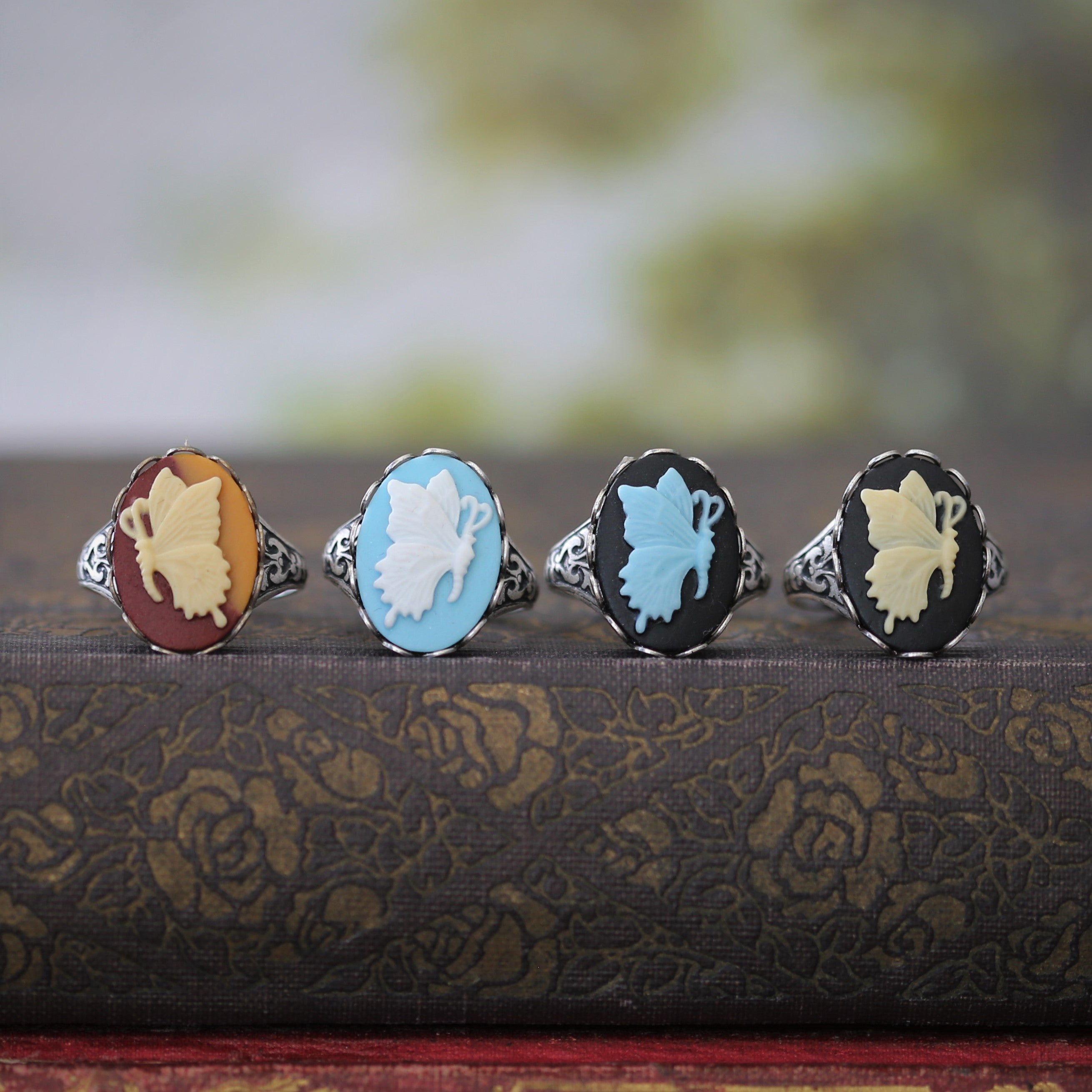 Butterfly Cameo Ring