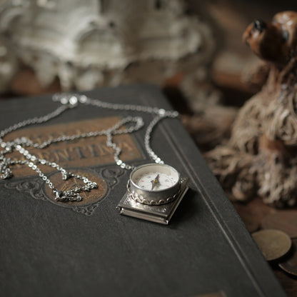 Compass Book Locket