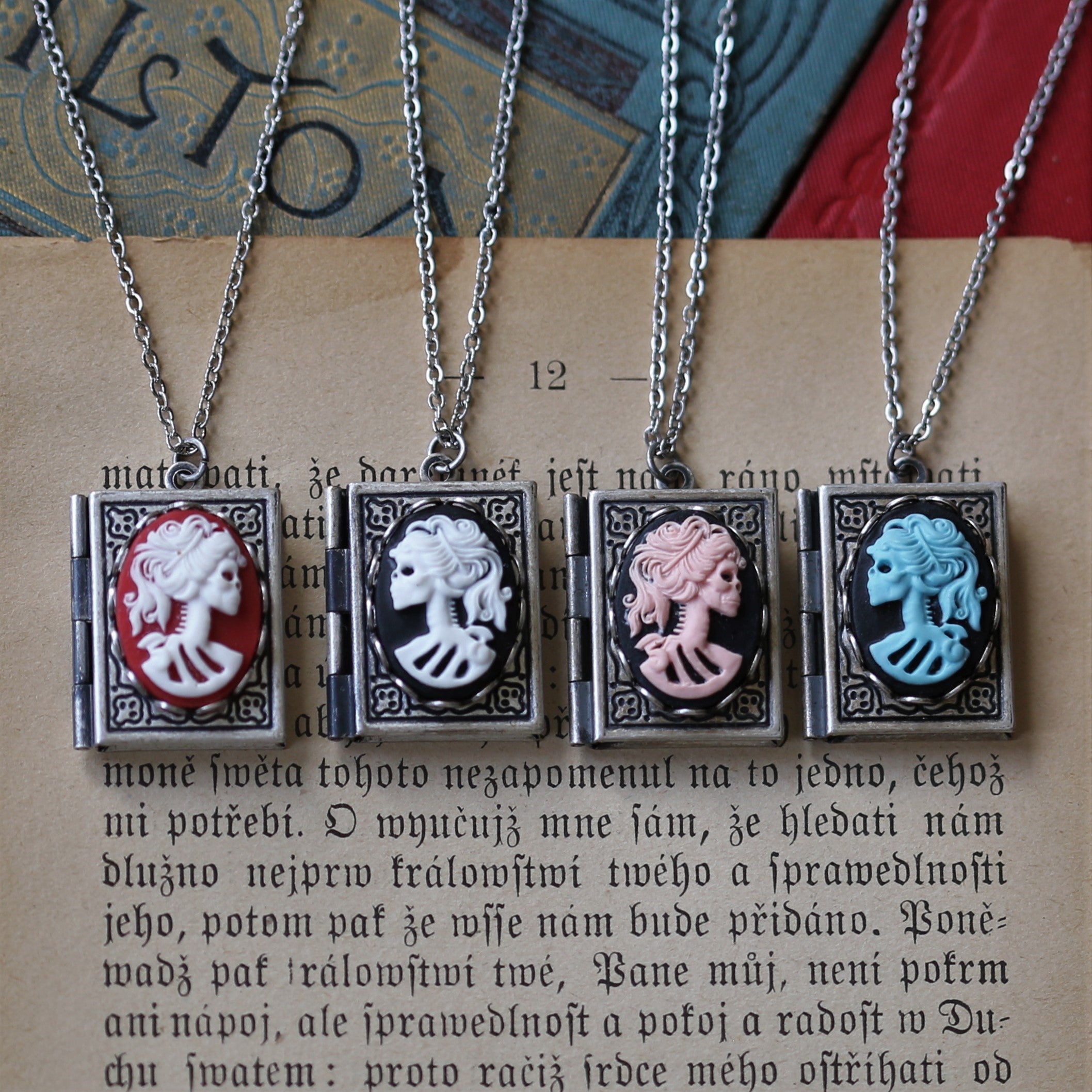 Zombie Cameo Book Locket