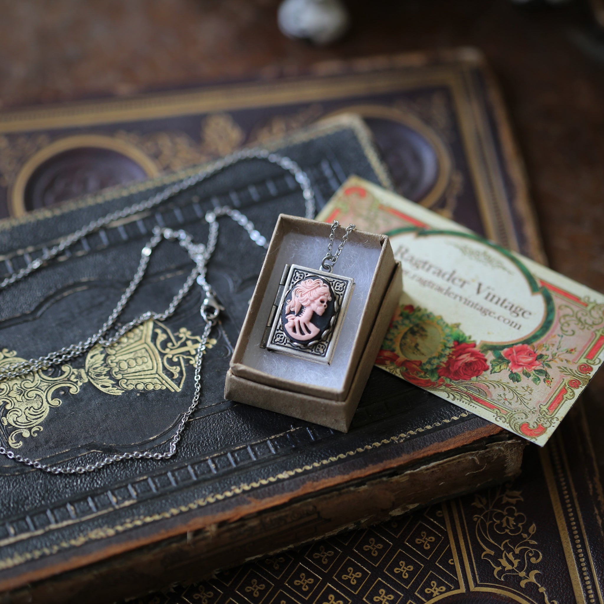 Zombie Cameo Book Locket