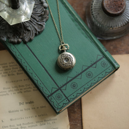 Brass Pocket Watch Necklace