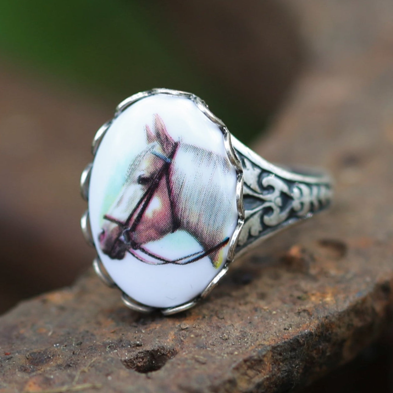 Horse Cameo Ring- Choose Horse