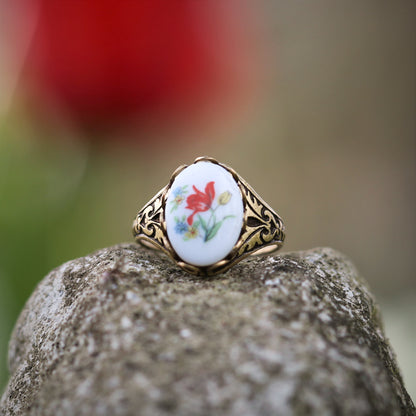 Tulip Cameo Ring