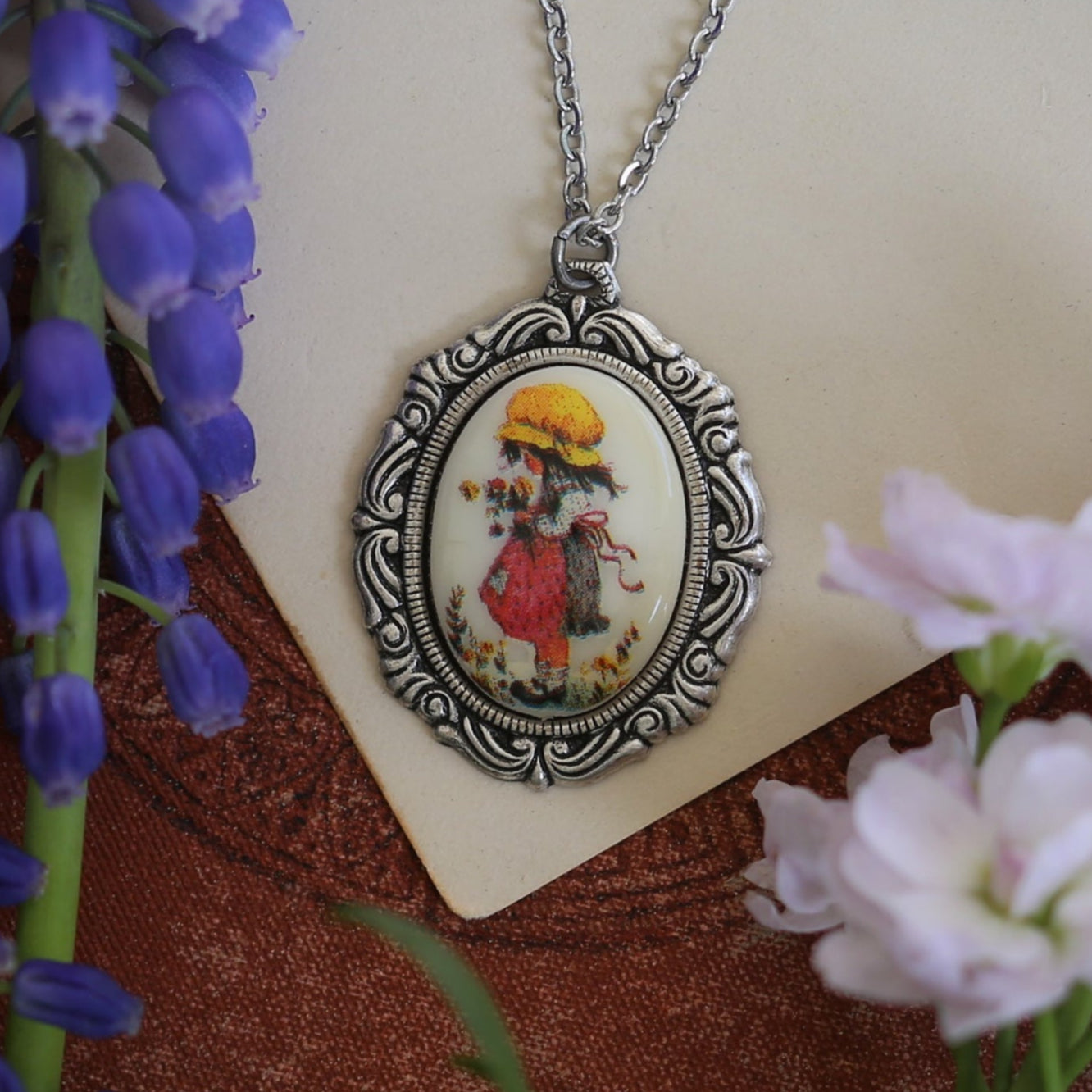 Holly Hobbie Cameo Necklace