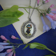 Vintage Holly Hobbie Girl Cameo Necklaces in Antiqued Brass or Silver - Choose a Character
