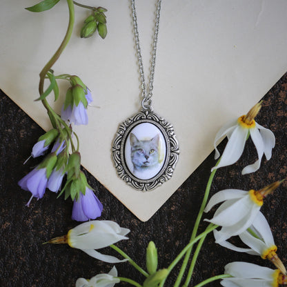 Cat Cameo Necklace