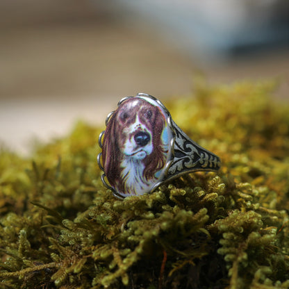 Dog Cameo Ring