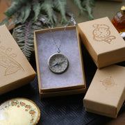 Vintage Silver Compass Necklace - Choose a Style: Simple, Bird, Wings or Filigree
