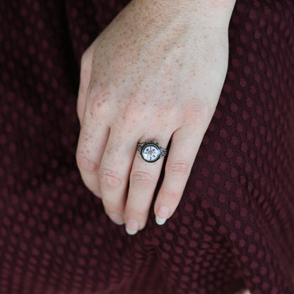 Silver Compass Ring