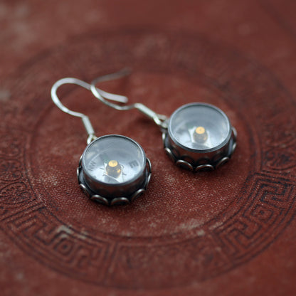 Small Compass Earrings