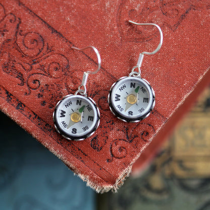 Small Compass Earrings