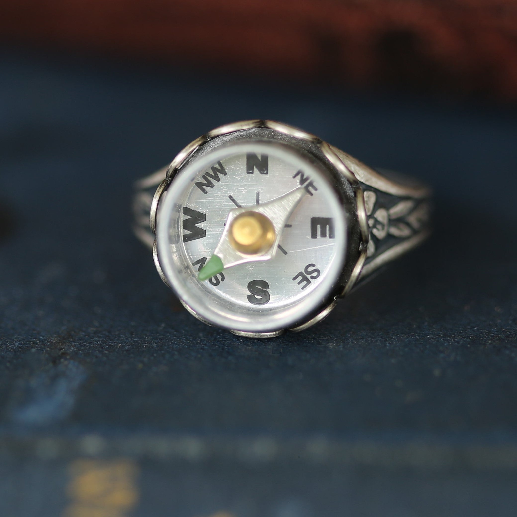 Silver Compass Ring