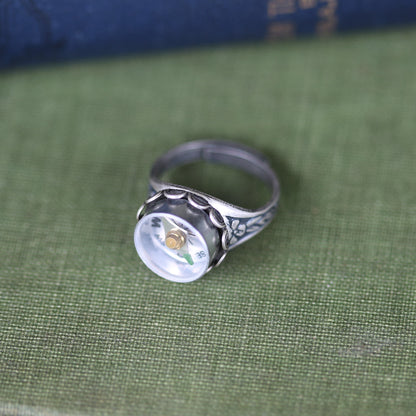 Silver Compass Ring