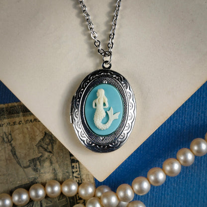 Mermaid Cameo Locket