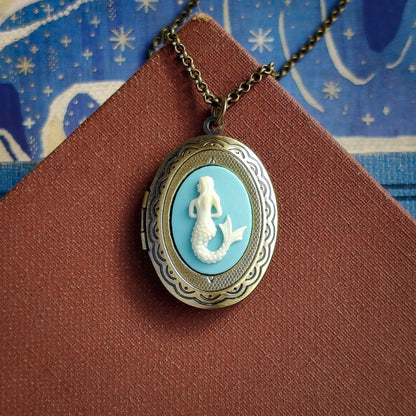 Mermaid Cameo Locket