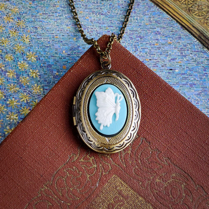 Butterfly Cameo Locket