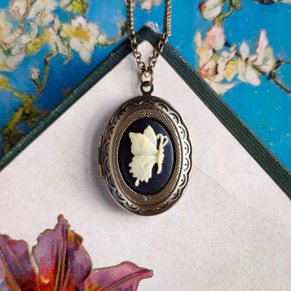 Butterfly Cameo Locket