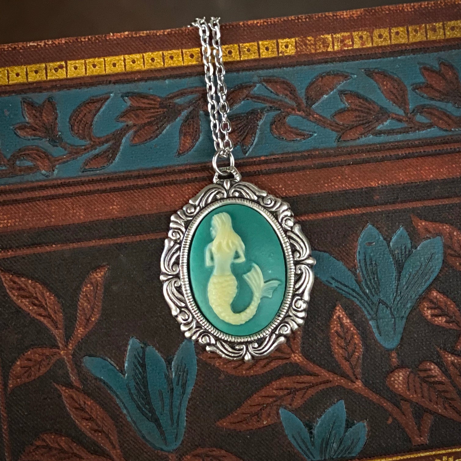 Mermaid Cameo Necklace