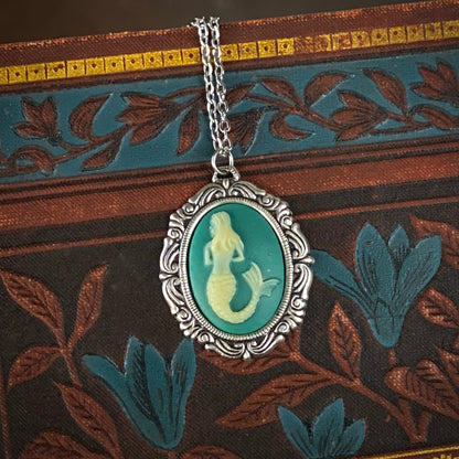 Mermaid Cameo Necklace