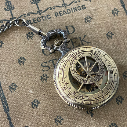 Time Lord Mechanical Pocket Watch - Pocket Chain or Necklace