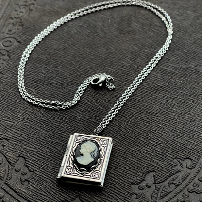 Lady Cameo Book Locket