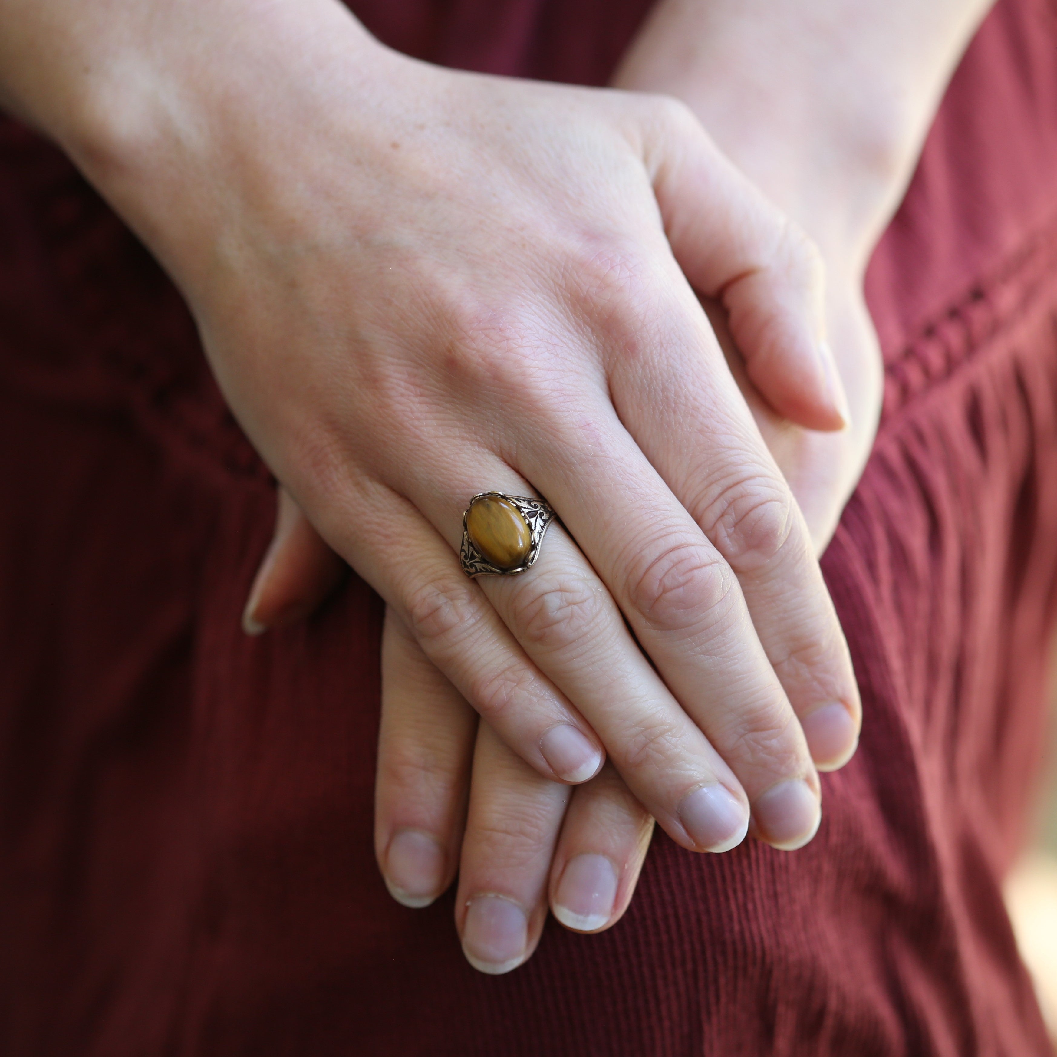 Orange Stone Ring