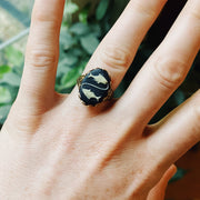 Vintage Zodiac Cameo Ring - Pisces