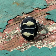 Vintage Zodiac Cameo Ring - Pisces