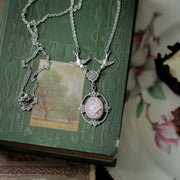 Victorian Rose Cameo Necklace- Choose a Color and Material